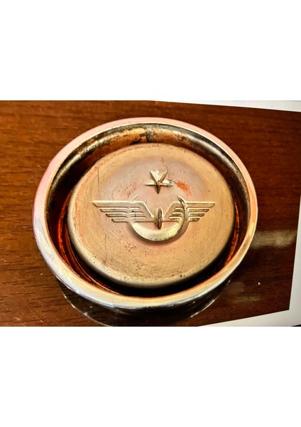 Eskişehir Demiryolları Fabrikaları Hatırası Metal Koleksiyonluk Küllük