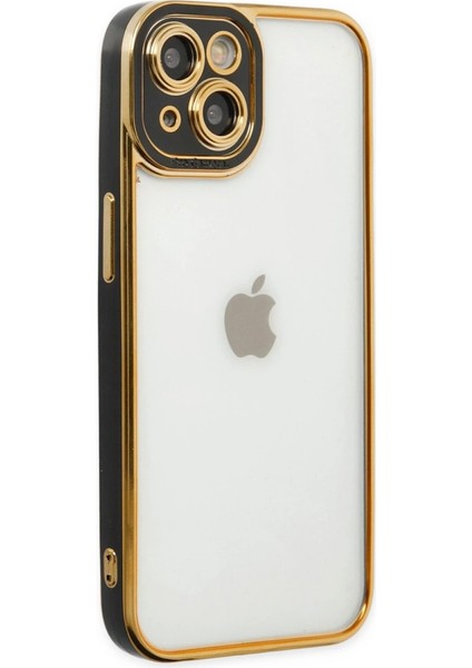 Iphone 14 Plus Kılıf Liva Lens Silikon - Siyah