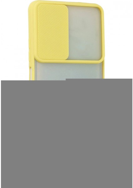 Xiaomi Redmi Note 11 Kılıf Palm Buzlu Kamera Sürgülü Silikon - Sarı fiyatları