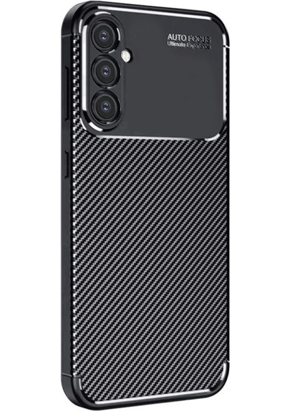 Samsung Galaxy S25 Plus Kılıf Auto Focus Karbon Kapak - Siyah