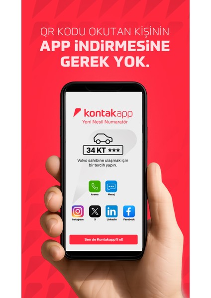 Yeni Nesil Araç Numaratörü - Numara Gizleyen Numaratör - QR Kodlu Araç Etiketi - Dijital Araç QR’ı - Araç İçi Yapışkan Numaratör - 0850 üzerinden iletişim 2'li Paket modelleri