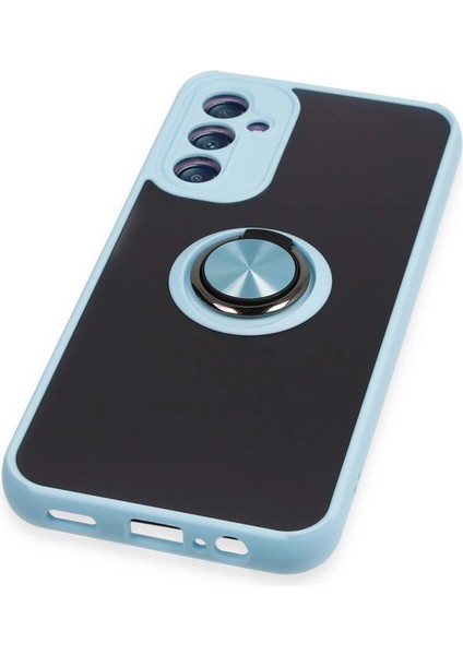 Samsung Galaxy A14 4g Kılıf Montreal Yüzüklü Silikon Kapak - Buz Mavi indirimleri