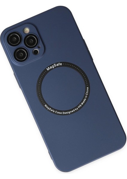 Iphone 12 Pro Kılıf Jack Magneticsafe Lens Silikon - Lacivert modelleri