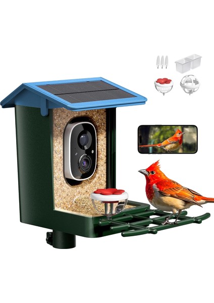 Kamera, Güneş Enerjili 2k Hd Video - Mavi