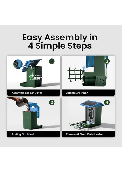 Kamera, Güneş Enerjili 2k Hd Video - Mavi fırsatları