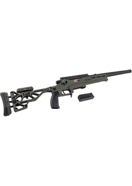 Tac 41 Ls Lite Sport Version Chassis & Katlanır Dipçik Airsoft Bolt Action Tüfek Yeşil (Od) fiyatları