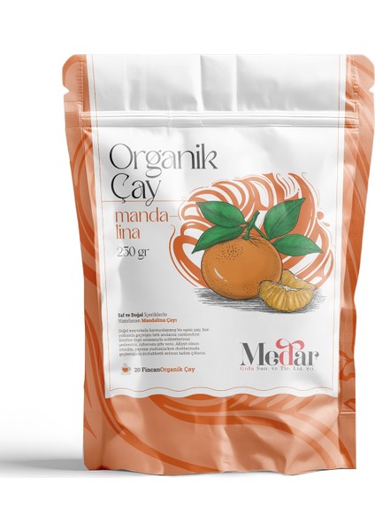 Gerçek Meyve Parçacıklı Organik Mandalina Çayı 250 gr modelleri