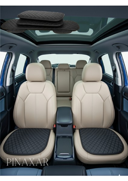 Range Rover Sport L320 2010-2013 - Makyajlı Takım Koltuk Minderi Siyah Deri Siyah Dikis