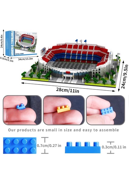 Futbol Stadyumu Yapı Taşları Setleri, Futbol Mimarisi - 3500+ Parça fiyatları