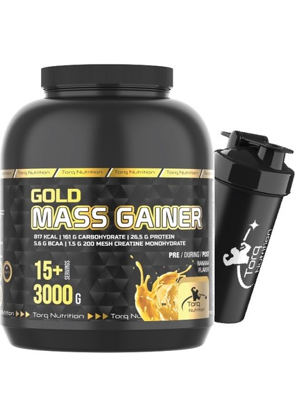 Gold Mass Gainer Karbonhidrat Tozu 3000 Gr - Muz Aromalı