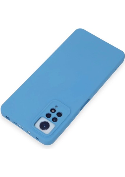 Xiaomi Redmi Note 12 Pro 4g Kılıf Nano Içi Kadife Silikon - Mavi modelleri