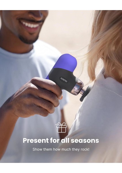 Mini Isıtmalı Termal Masaj Cihazı, Derin Doku Perküsyon - Mor fırsatları