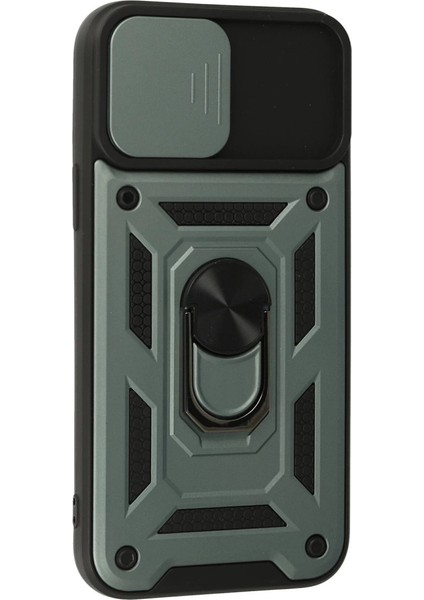 Iphone 13 Pro Kılıf Pars Lens Yüzüklü Silikon - Yeşil fiyatları