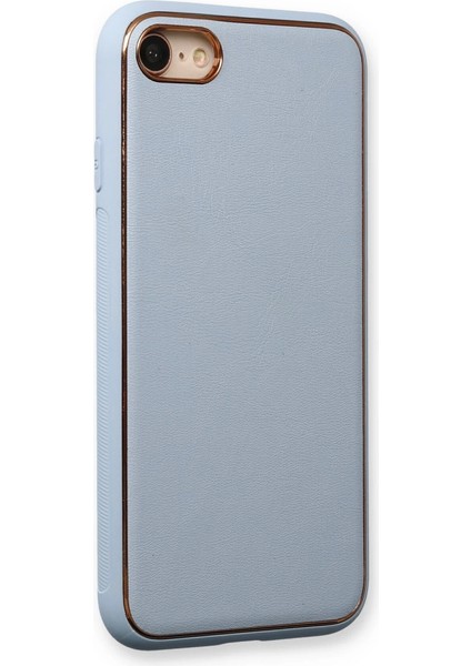 Iphone 7 Kılıf Coco Deri Silikon Kapak - Açık Mavi fiyatları