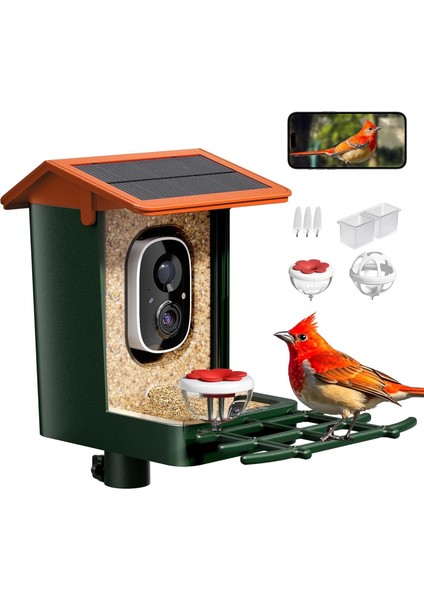 Kamera, Güneş Enerjili 2k Hd Video - Turuncu