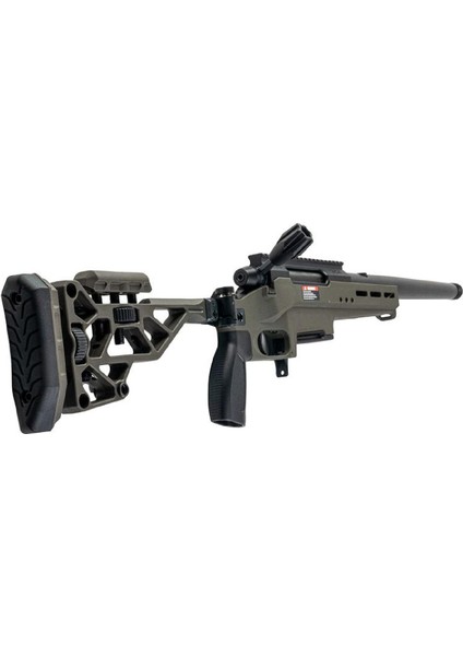 Tac 41 L Lite Chassis & Katlanır Dipçik Airsoft Bolt Action Tüfek Yeşil (Od)