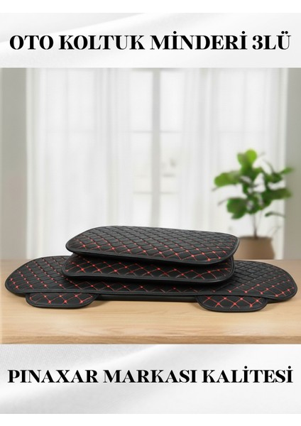 Alfa Romeo Giulietta Klipsiz 2010-2013 Ön ve Arka Takım Koltuk Minderi Siyah Deri Kırmızı Dikişli fiyatları