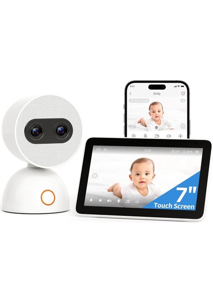 Video Bebek Monitörü 2×4mp Kamera, 6x Yakınlaştırma - 1 Kamera