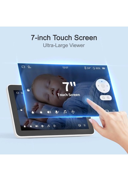Video Bebek Monitörü 2×4mp Kamera, 6x Yakınlaştırma - 1 Kamera fiyatları