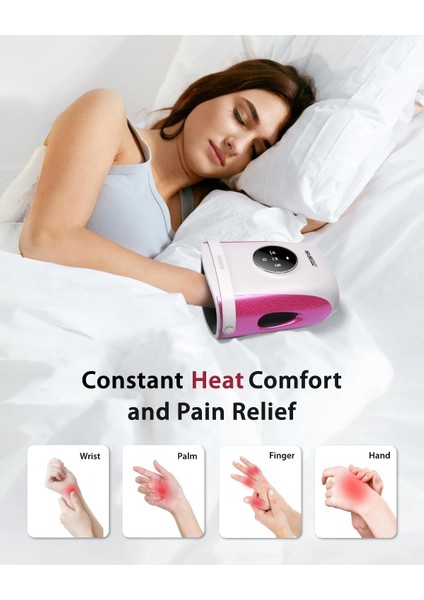 Cıncom El Masaj Makinesi Ağrı, Artrit ve Gelişmiş Dolaşım Için - Beyaz modelleri