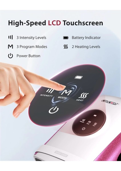 Cıncom El Masaj Makinesi Ağrı, Artrit ve Gelişmiş Dolaşım Için - Beyaz fırsatları
