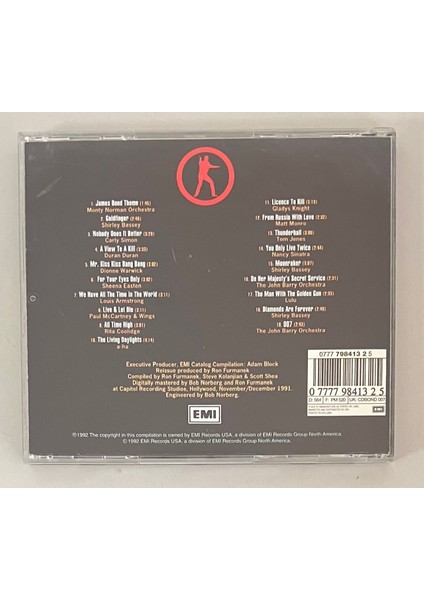 The Best Of James Bond 30TH Anniversary Collection CD (Orijinal 1992 Dönem Baskı Cd) fiyatları