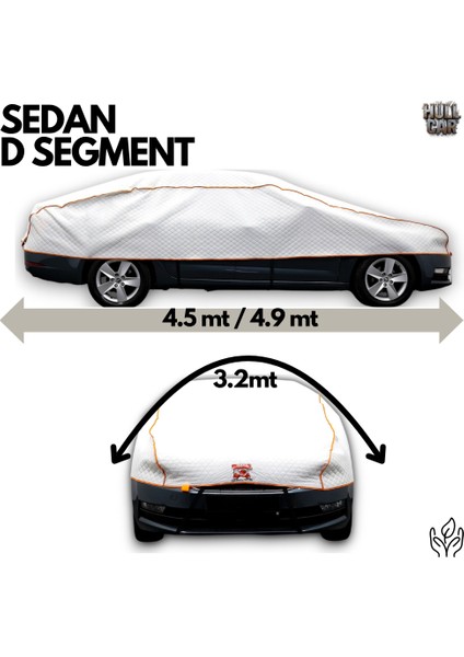 , Sedan D Segment, Güneş, Yağmur, Kar, Dolu Koruyucu Branda, Yırtılmaz Araç Brandası