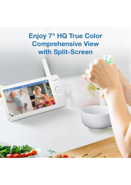 Kamera ve Ses Özellikli, Pan Tilt Zoom - 7 Inc IPS Ekran - 2 Kamera modelleri