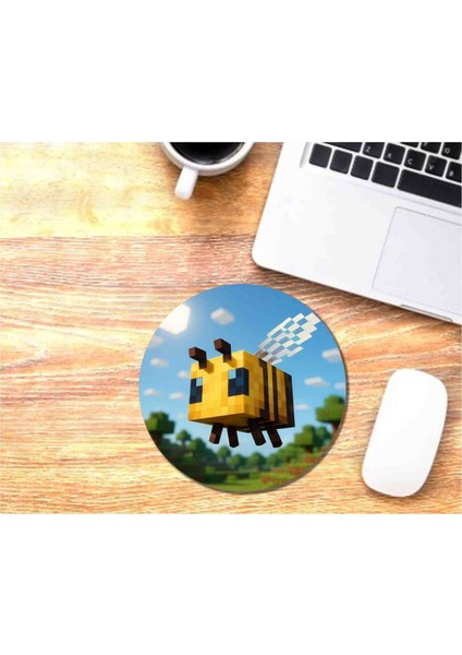 Minecraft Arı Baskılı Mouse Pad