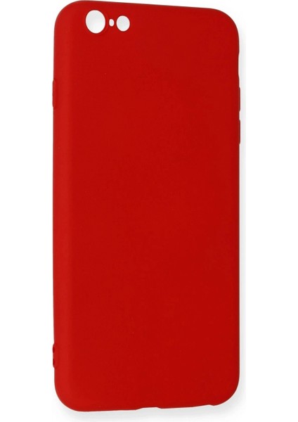 Ieg iPhone 6 Plus Kılıf Nano Içi Kadife Silikon - Kırmızı modelleri