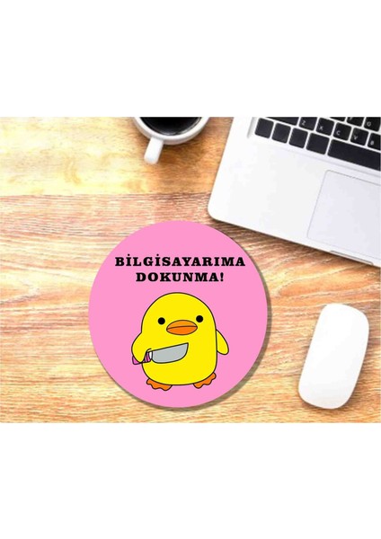 Belalı Civciv Bilgisayarıma Dokunma Mouse Pad