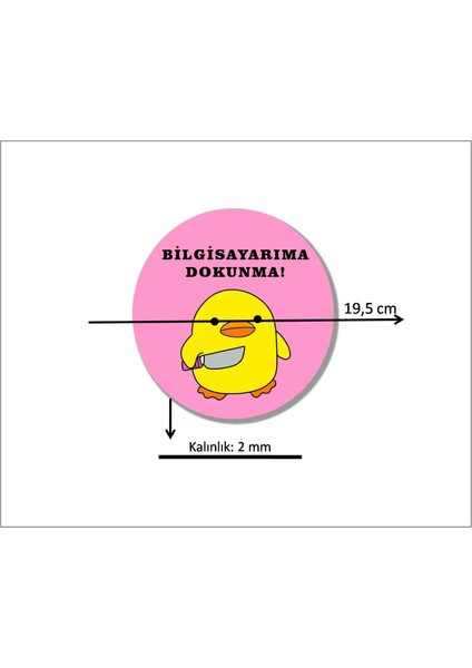 Belalı Civciv Bilgisayarıma Dokunma Mouse Pad fiyatları