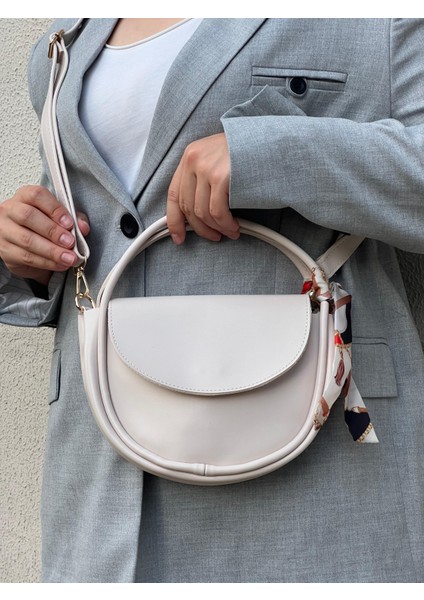 Armoni Model Fularlı Kadın El ve Omuz Çantası