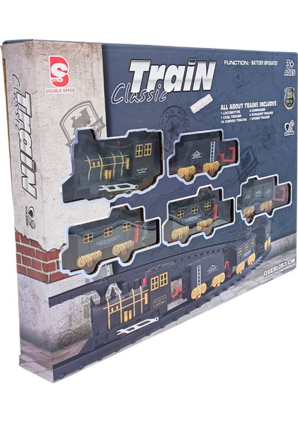 Pilli Raylı Işıklı Tren 285CM SHR-8501C