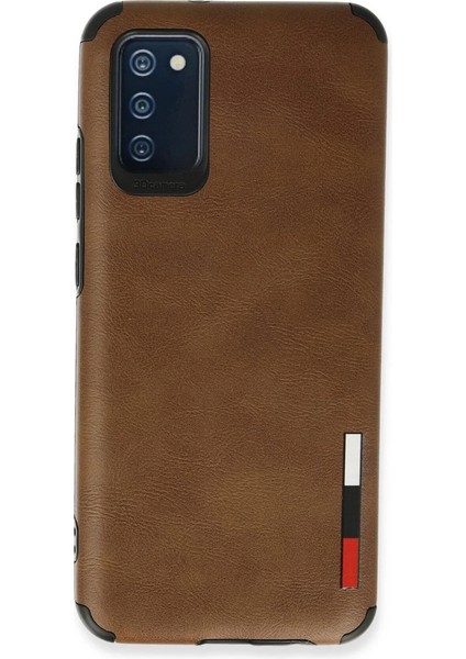 Samsung Galaxy A03S Kılıf Loop Deri Silikon - Kahverengi