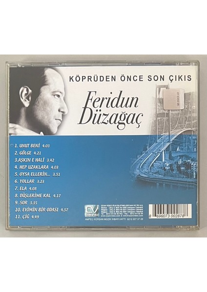 Feridun Düzağaç Köprüden Önce Son Çıkış CD Nadir Kapak (Orijinal Dönem Baskı Cd) fiyatları