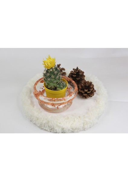 El Yapımı Epoksi Reçine Şık Tasarım Saksı/dekoratif Objeler (Çiçeksiz) - Kadın Emeği indirimleri