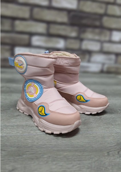 Içi Kürklü Kaydırmaz Kauçuk Taban Su Geçirmez Çocuk Kar Botu modelleri