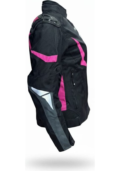 Sparrow Pembe 3 Katmanlı 4 Mevsim Kadın Motosiklet Montu + ELDİVEN VE BUFF HEDİYELİ indirimleri