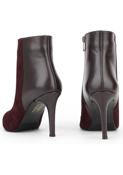 , Kadın Hakiki Deri Bot 1531030Z25104 Bordo modelleri