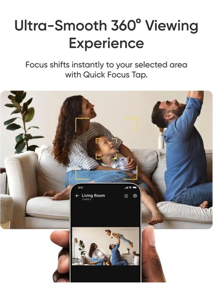 Iç Mekan Kamerası E30, Son Nesil, 4K UHD Güvenlik Kamerası - Beyaz modelleri