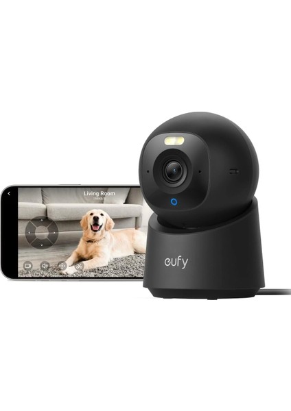 Iç Mekan Kamerası E30, Son Nesil, 4K UHD Güvenlik Kamerası - Siyah