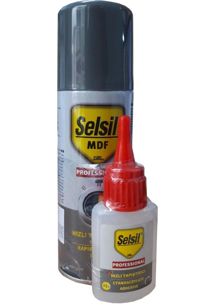 Selsil Hızlı Yapıştırıcı 200 ml + 50 gr Set