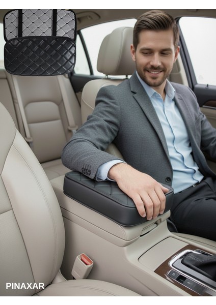 Renault Koleos 2015 ve Sonrası Deri Oto Kolçak Kılıfı Örtüsü Prime Süngerli Siyah Nakışlı fiyatları