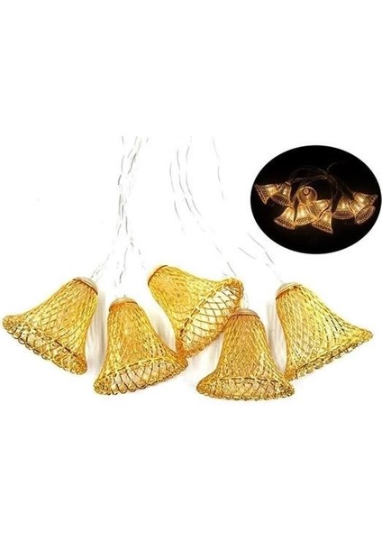 Parti ve Özel Gün Dekorasyonu Çan Şeklinde Metal Şerit LED Işık fiyatları