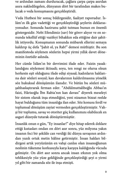 Veda Hutbesi - Muhammed Yazıcı