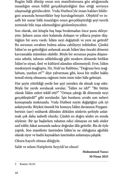 Veda Hutbesi - Muhammed Yazıcı