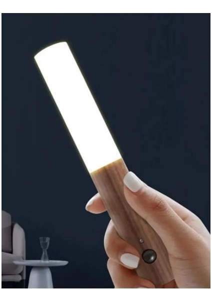 Şarjlı LED Aplik Hareket Sensörlü Ahşap Desenli Duvar Aplik modelleri