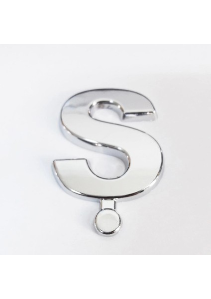 Cemax Ş Harfi 3,75 cm Krom Yapışkanlı