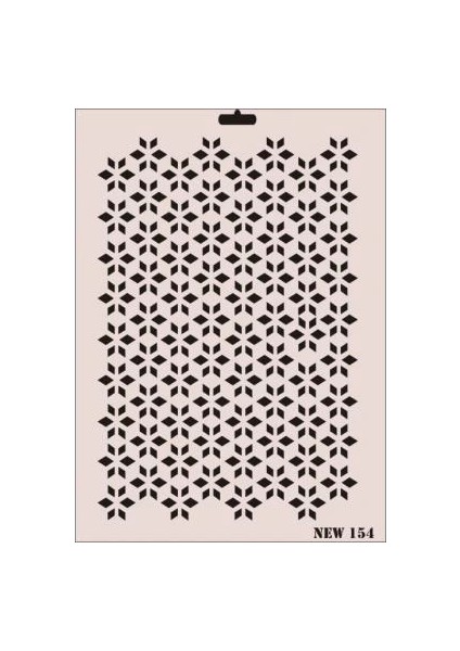 Rich New Seri N-154 Stencil 35X25 cm